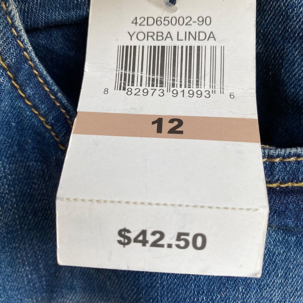 Lucky Brand Yorba Linda Girl Classic Straight Blue Jeans Sz 12 Med Wash NWT $42 - Picture 9 of 16